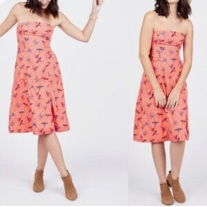 Free People Sunshine Of Your Love Bird Dress Size 0 NWT